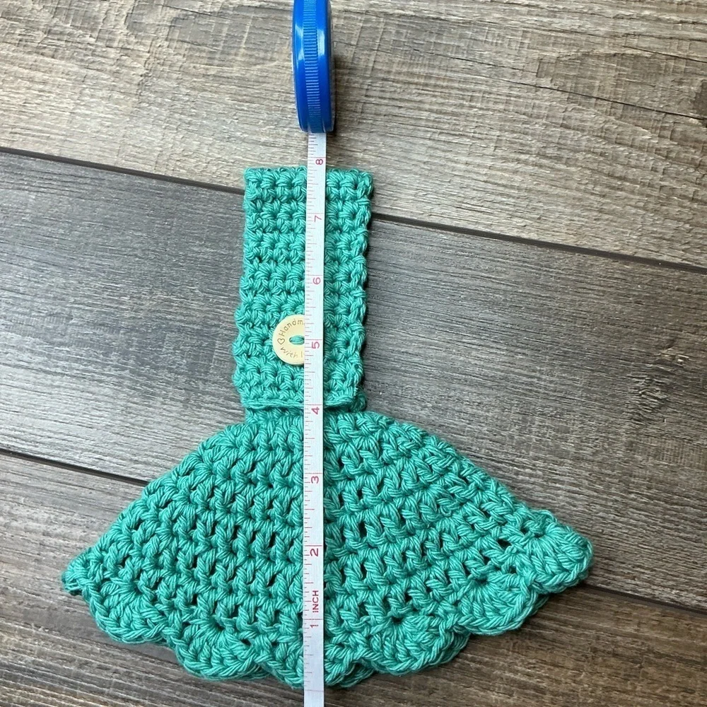 Kitchen Tea Hand Towel Holder Topper Cotton‎ Handcrafted Handmade Crochet